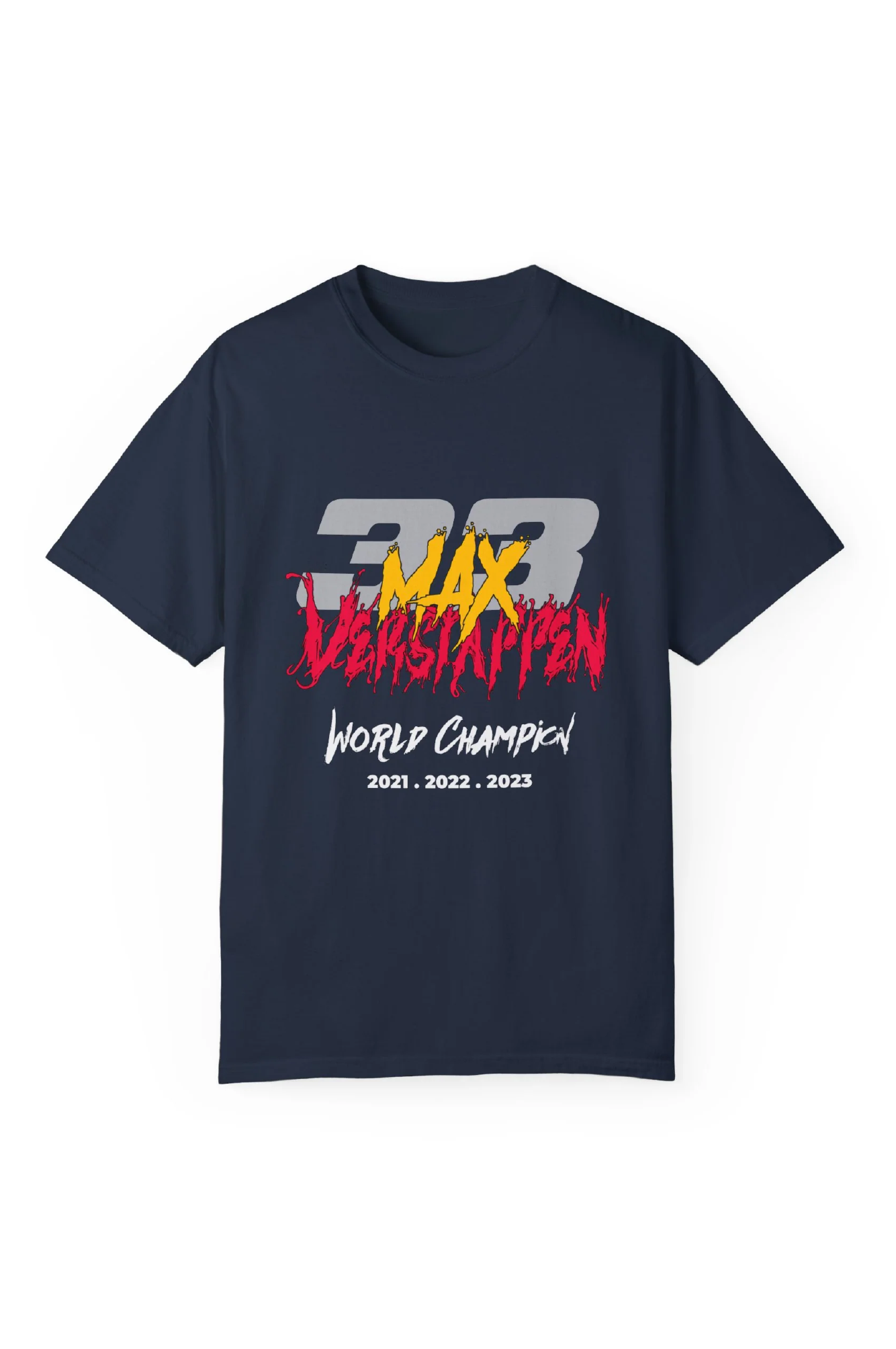 Max, Verstappen, Red Bull, racing, Red, bull, Formula 1, F1, World, Champion, Blue, T-shirt